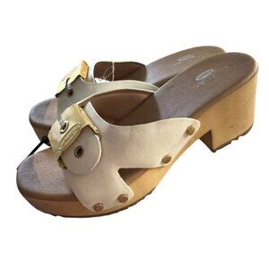 Dr. Scholls Womens Size 7 Leather Sandals Shoes